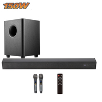 Samtronic Offre Spéciale Home KTV barre de son haut-parleur projecteur tv haut-parleur barre de son surround système avec microphone