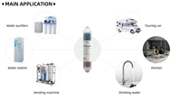 Filter air Tiongkok menambahkan Mineral terbalik Filter Mineral Osmosis Filter bola keramik alkali