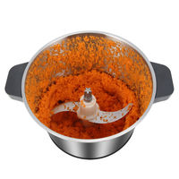 Suministros para Restaurantes y Hoteles, Molinillo de Carne Comercial y Doméstico de 6L y 1500W, Equipo de Cocina Multifuncional