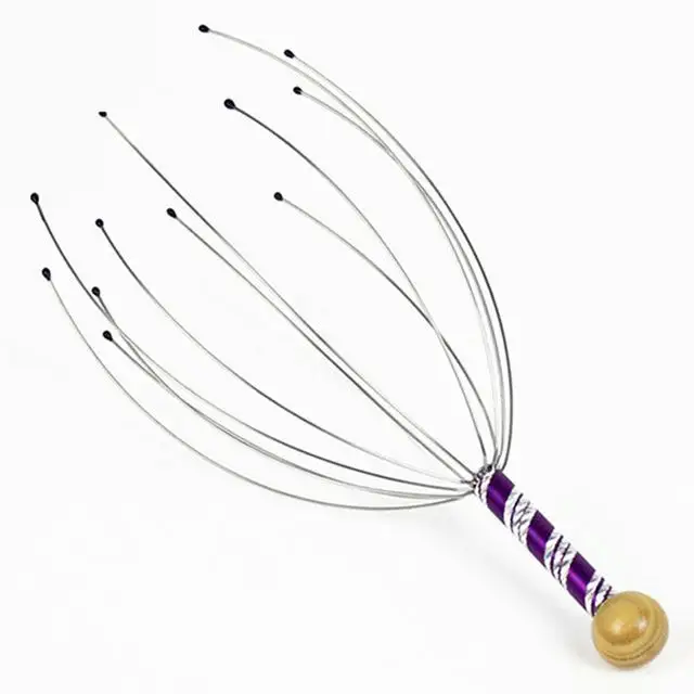 Manufacturer stainless steel wire acupoint octopus head massager to relax scratch back scratch scalp wire