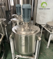 Cuve de mélange en acier inoxydable de qualité alimentaire avec agitateur pour la production de sauce chocolat, crème, cacao et confiseries