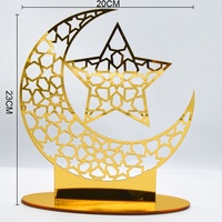 Décoration de fête islamique musulmane, ornement en acrylique Eid Mubarak, cadeau du Ramadan pour décorations de fête