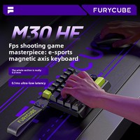 Clavier mécanique de jeu 8K à axe magnétique RGB, déclenchement rapide, 99 touches, filaire USB/PS/2, sans repose-poignets