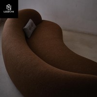 Ensemble de canapés incurvés modernes de haute qualité pour la maison, l'hôtel, la villa, montage facile, meubles d'intérieur pour le salon, l'appartement
