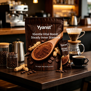 Café Instantáneo Herbal de Ginseng 20g*10 Sobres, Bolsa Reutilizable con Diseño de Madera, Herbal Suave, Nutritivo, Alivio Diario de la Fatiga, Bienestar - Product Image 3
