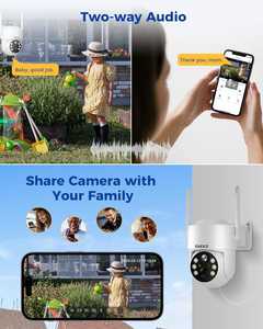 ソーラーパネル 2K 防犯カメラ 屋外 ワイヤレス バッテリーカメラ パンチルト 360° 4G WiFiカメラ スポットライト付き カラービジョン - Product Image 3