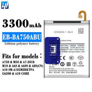 Batería de teléfono móvil para <span class=keywords><strong>Samsung</strong></span>, <span class=keywords><strong>A7</strong></span>, <span class=keywords><strong>2018</strong></span>, M10, A10, A6S, A8S, A9 PRO, 2019, A750F, A750G, A750C - Product Image 3