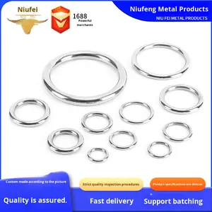 Nahtloser Ring aus Edelstahl 304, O-Ring, massiver nahtloser Stahlring, Hängematten-Yoga-Verbindungsring, Stahlring - Product Image 3