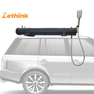 Ensemble de douche solaire pour voiture tout-terrain, rectangulaire, écologique, ZT-012 PVC+ABS 18L/20L/30L, pour <span class=keywords><strong>camping</strong></span>, toilettes, réservoir d'eau sur le toit - Product Image 1