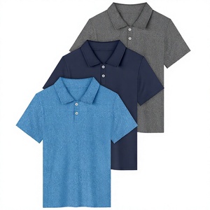 Uniforme de Golf Personalizado Ecológico de Punto para Hombre, Camisa con Patrón Impreso, Logotipo Bordado, Color Sólido, 100% Poliéster - Product Image 2