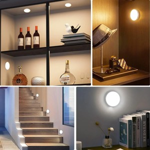 Cảm Biến Chuyển Động <span class=keywords><strong>LED</strong></span> Ánh Sáng Ban Đêm USB Có Thể Sạc Lại Đèn Ban Đêm Cho Phòng Ngủ Nhà Bếp Tủ Ánh Sáng Không Dây Tủ Quần Áo Ánh Sáng - Product Image 4