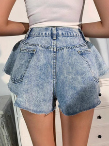 Short d'été pour femmes Mini Jeans Lady Sexy Ripped Hot Fetish Denim Pants Lady High Street Party Elastic Denim Shorts - Product Image 3