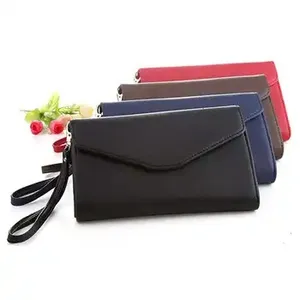 Maßge schneiderte Mode Geldbörse Frauen Damen Multi Card Pu Kunstleder Reiß verschluss Teen Brieftasche Damen mehrfarbig