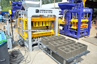 QT5-15 Machine de fabrication de briques de jardin entièrement automatique pour blocs de béton, briques de ciment entièrement automatiques et briques de cendres volantes entièrement automatiques