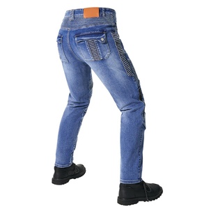 Jeans de <span class=keywords><strong>moto</strong></span> pour <span class=keywords><strong>homme</strong></span>, fabriqués directement en usine, course, Kevlar, anti-chute, haute élasticité, <span class=keywords><strong>pantalon</strong></span> décontracté d'été - Product Image 5