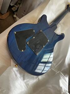 Guitarra <span class=keywords><strong>PRS</strong></span> Custom Color Azul Brillante Cuerpo Semihueco con Agujero en F Herrajes Dorados HH Envío Rápido - Product Image 2