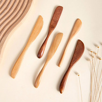 Couteau à beurre en bois, spatule à pâtisserie, couteau à fromage, spatule à confiture, couteau à pain, spatule à miel, spatule à confiture