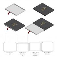 Emballage écologique personnalisé de luxe, matériaux recyclés, technologie spéciale, conception de produits électroniques, boîte à tiroir rectangulaire rigide personnalisée
