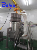Baiyu automatique en acier inoxydable bouilloire soupe fruits confiture cuiseur vapeur veste Pot 100 200 500 litres industriel pression Pot