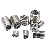 Inserts filetés en acier inoxydable auto-taraudeurs personnalisés, polis, entièrement filetés, norme DIN M2-M16