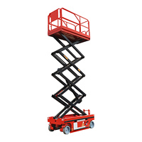 Nouvelle plateforme élévatrice à ciseaux électrique hydraulique mobile de conception flexible, fabriquée en Chine, capacité 1 tonne, usage commercial, câble de levage ABS