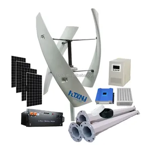 Generador Eólico de 5KW y Paneles Solares de 5KW, Sistema de Energía Híbrido de 48v 220v, Sistema Eólico Solar para Uso Doméstico de 1kw - Product Image 5
