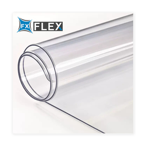 Tela cerata impermeabile della tela cerata del <span class=keywords><strong>PVC</strong></span> del vinile <span class=keywords><strong>trasparente</strong></span> della pellicola <span class=keywords><strong>trasparente</strong></span> del <span class=keywords><strong>PVC</strong></span> di FLFX per la tenda - Product Image 1