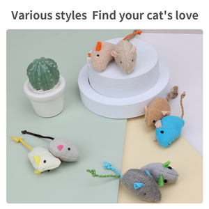 Giocattolo interattivo del gatto della peluche molle del <span class=keywords><strong>Mouse</strong></span> di Logo personalizzato all'ingrosso della fabbrica - Product Image 5