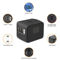 Chargeur de téléphone mobile Android prises électriques smart world type-C Adaptateur de voyage USB
