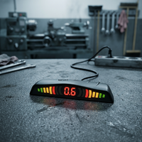 Système de radar de stationnement arrière pour voiture avec affichage LED de la distance et capteur d'assistance au stationnement automatique