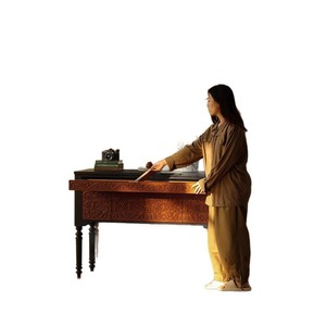 Davis Entryway Console <b>Table</b> Solid Wood Storage Decorative Shelf French Retro Style Facing Door - Product Image 5