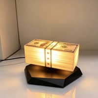 Lampe Dollar à LED 3 Couleurs Changeantes, Veilleuse Flottante en Forme d'Argent, Décoration Créative pour la Maison, Cadeau de Bureau, Vente en Gros Directe Usine