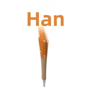 <span class=keywords><strong>Stylo</strong></span> créatif en bois massif sculpté à la main, design girafe mignon de dessin animé - Recharge à bille DIY, encre noire, impression numérique, 15 cm, pour le bureau - Product Image 5