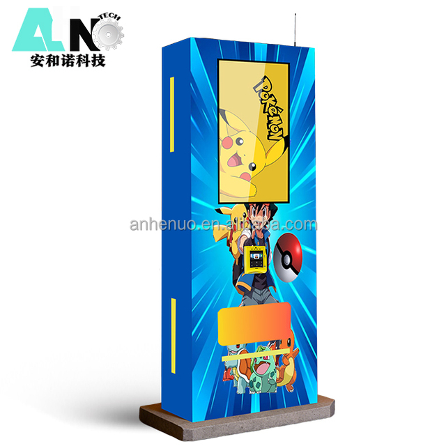 Large Capacity Cashless Payment Pokmon Card Booster Box Vending Machine with 32inch Touch Screen for Shopping Mall