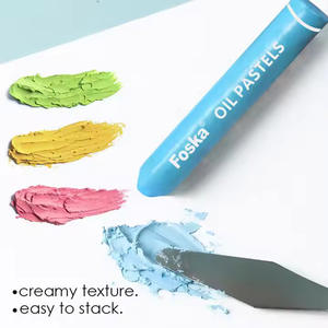 Foska 12/24 couleurs faciles à mélanger fournitures d'art de classe parfaites <span class=keywords><strong>Pastel</strong></span> à l'huile Non toxique pour enfants artistes débutants peinture <span class=keywords><strong>dessin</strong></span> - Product Image 5
