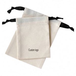 Custom Logo Printed Cotton Linen <b>Candle</b> Soap Pouch Eco Friendly Gift Pouch Gift Drawstring Bag Jewelry Bag - Product Image 1