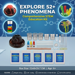 Ciencia e Ingeniería, 52 <span class=keywords><strong>en</strong></span> 1, Experimentos de Química, Juguete Educativo para Niños, Kit de Experimentos de Cultivo de Cristales - Product Image 3
