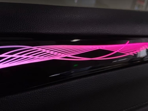 ICarsin Upgrade Luci Ambiente LED Symphony a 256 Colori per Interni Auto, per <span class=keywords><strong>Ford</strong></span> <span class=keywords><strong>Focus</strong></span> 2019-2022, Accessori Rivestimento Atmosfera - Product Image 4