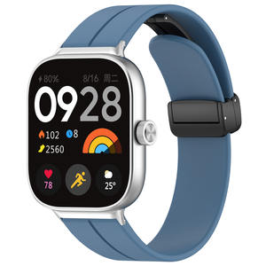 IVANHOE <span class=keywords><strong>Bracelet</strong></span> à boucle magnétique pour Redmi Watch <span class=keywords><strong>4</strong></span> <span class=keywords><strong>Bracelet</strong></span> en silicone pour Xiaomi <span class=keywords><strong>Mi</strong></span> <span class=keywords><strong>Band</strong></span> 8Pro 9 Pro femmes hommes <span class=keywords><strong>Bracelet</strong></span> Bracelets de montre - Product Image 5