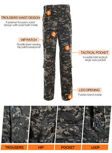 Veste et <span class=keywords><strong>pantalon</strong></span> de combat, costume tactique formel, uniforme camouflage urbain numérique - Product Image 4