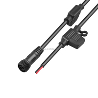 Porte-fusible automobile M15 le plus populaire 10A mâle/femelle cuivre PVC 2 noyaux IP65 300V fil de bloc de boîte en ligne étanche