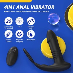 Massaggiatore Prostatico Telecomandato, Vibratore Anale Impermeabile Wireless, Stimolatore Punto G, Giocattoli Sessuali <span class=keywords><strong>per</strong></span> Uomini - Product Image 2