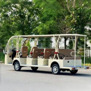 Mini autobús turístico eléctrico de 14 plazas, autobús urbano alimentado por batería - Product Image 3