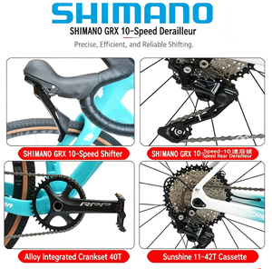Bicicletta <span class=keywords><strong>Gravel</strong></span> 700C di Ultima Tendenza, Telaio in Carbonio Ultraleggero con Perno Passante, Freno a Disco Idraulico Integrato, Bici da Avventura All-Terrain - Product Image 2