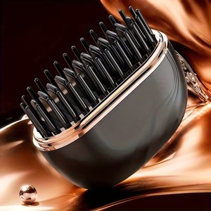 Pettine Lisciante per <span class=keywords><strong>Capelli</strong></span> con Ricarica Wireless, Mini Piastra Portatile a Ioni Negativi per Lisciare e Arricciare - Product Image 4