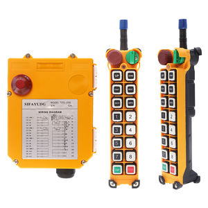 Vente en gros en usine de chariots de levage à vitesse unique 14 canaux canon à eau de feu manipulant une télécommande radio industrielle pour grue - Product Image 5