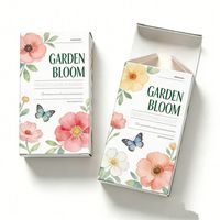 Caja de Embalaje de Té con Logotipo Personalizado, Moderna, Hecha con Materiales Reciclados, Autoarmable, con Fondo de Cierre Automático, de Cartón, para Regalos y Productos de Salud