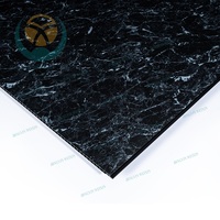 Lámina de mármol de pvc de 1m de ancho, revestimiento de panel de pared para decoración de interiores