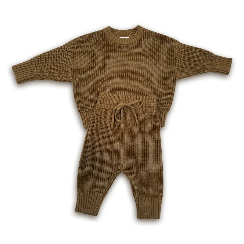 Ropa de invierno para niños y niñas, Color liso, supersuave, 100% algodón, conjunto de ropa de bebé de algodón orgánico
