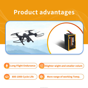 Batería Lipo para Dron FPV 6S 22.8V 9300mAh 100C <span class=keywords><strong>de</strong></span> Alta Tasa <span class=keywords><strong>de</strong></span> Descarga y Alta Capacidad para Drones FPV <span class=keywords><strong>de</strong></span> 6 Pulgadas y Coches <span class=keywords><strong>de</strong></span> Juguete RC - Product Image 3